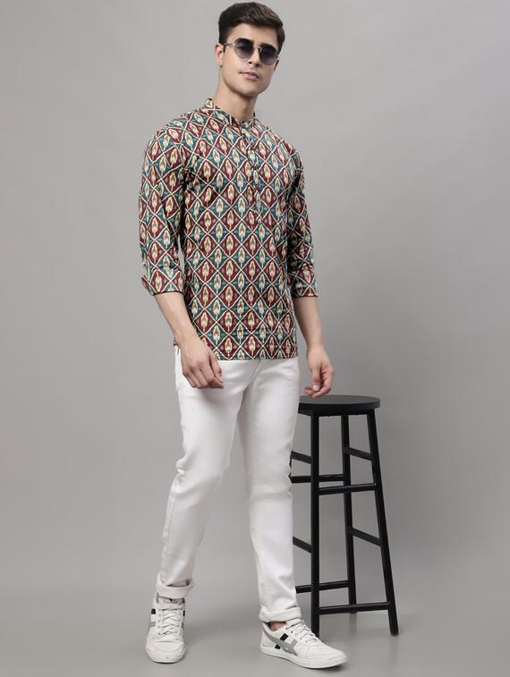 ikat printed short kurta - 19453459 - Standard Image - 4