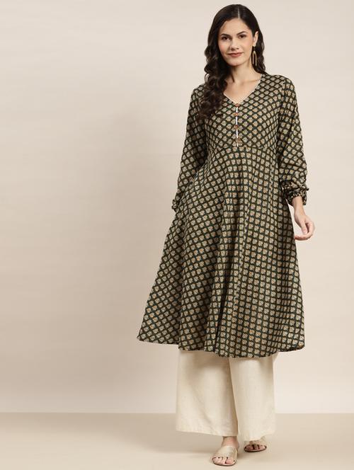 women's flared kurta - 19453987 - Standard Image - 0