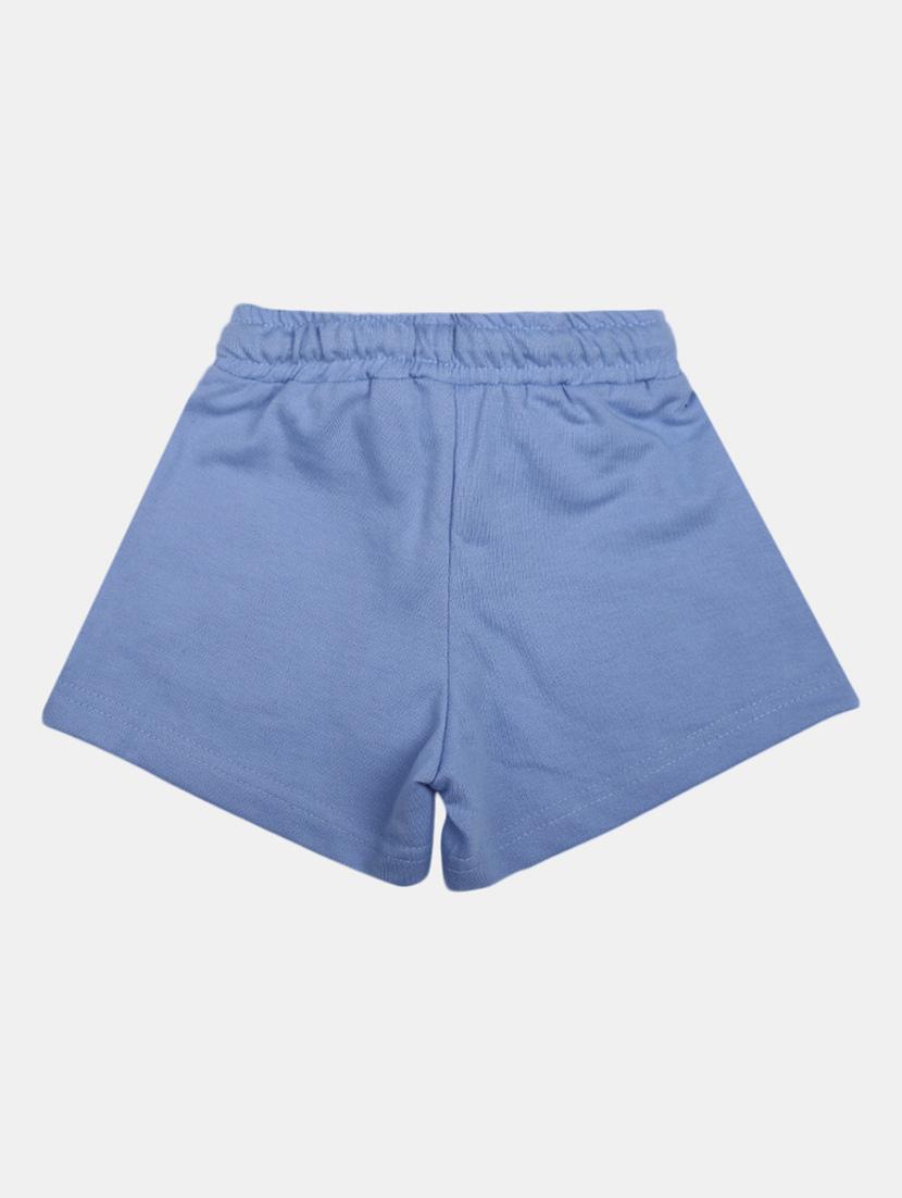 blue floral print cotton shorts - 19460610 - Standard Image - 1