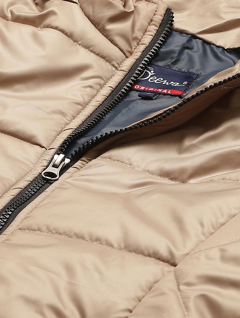 fur embellished hood neck quilted jacket - 19464759 - Standard Image - 4
