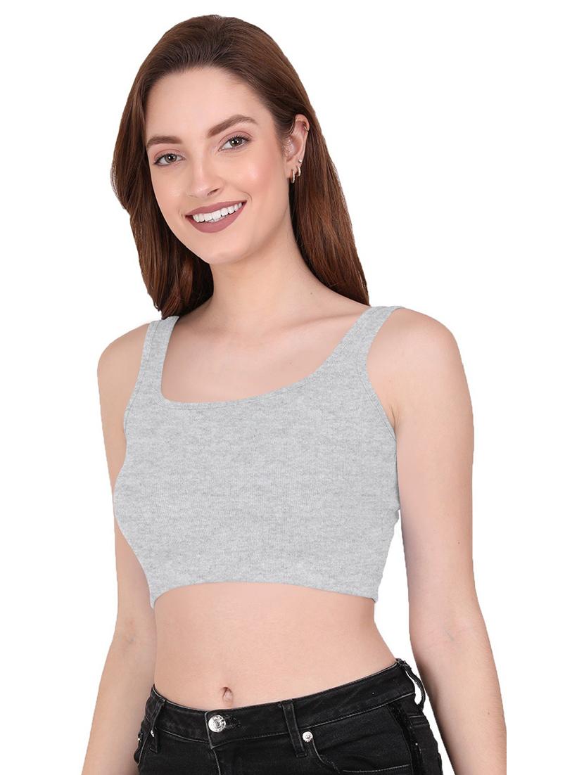 women's crop round neck top - 19466690 - Standard Image - 1