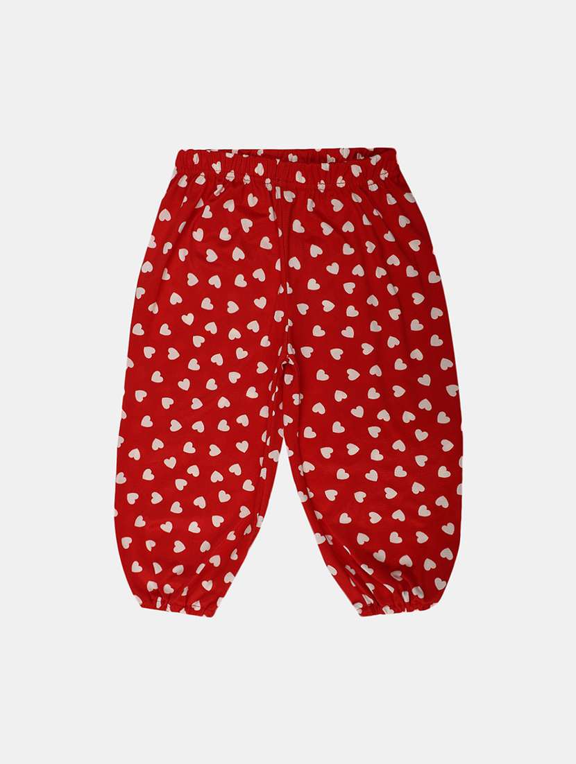 red printed cotton jogger - 19470654 -  Standard Image - 1