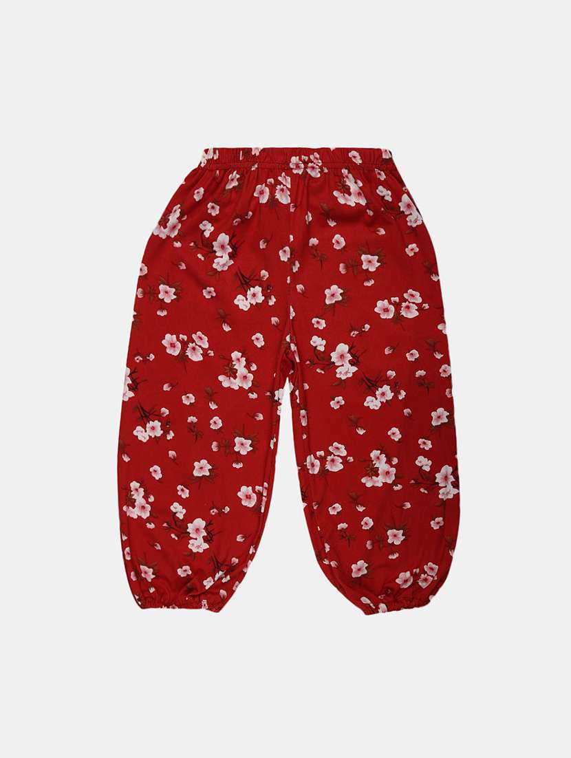 red printed cotton jogger - 19470661 -  Standard Image - 1