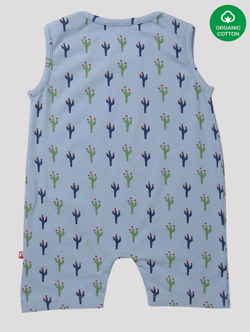 blue printed cotton romper - 19470962 -  Standard Image - 1