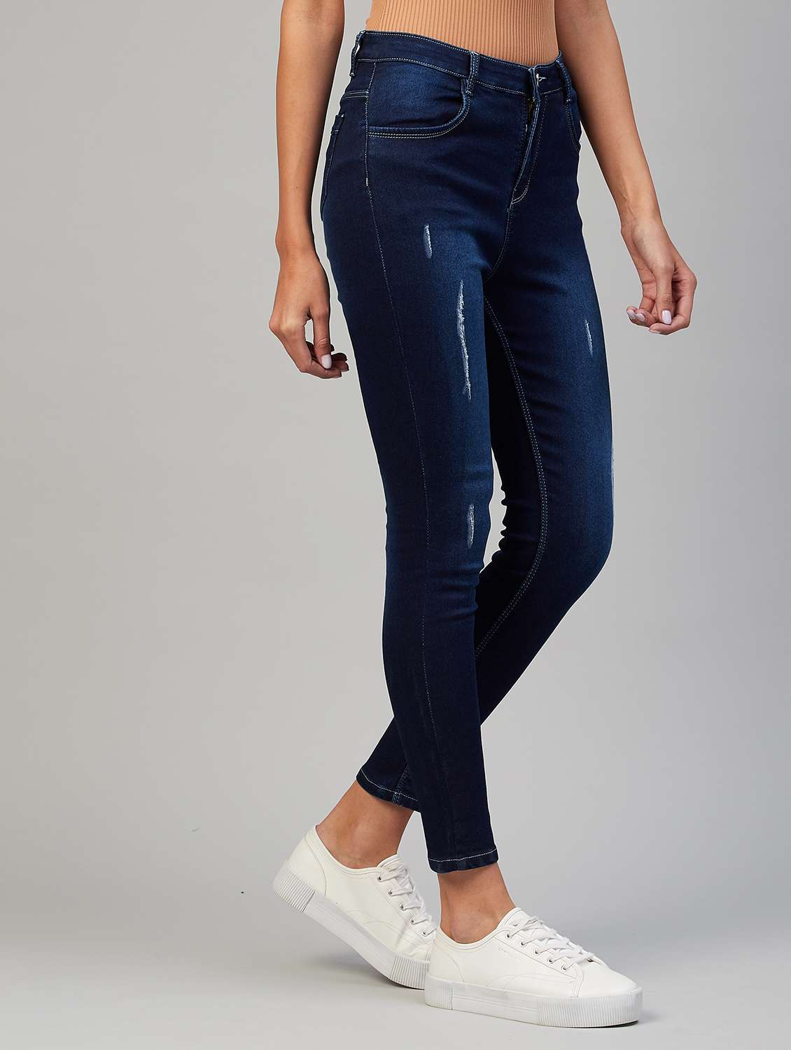 women washed high rise jeggings - 19471064 -  Standard Image - 1