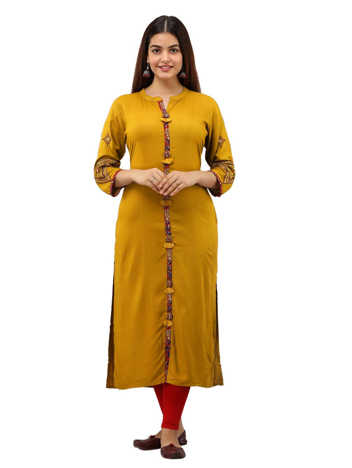 women's straight kurta - 19471462 - Standard Image - 1