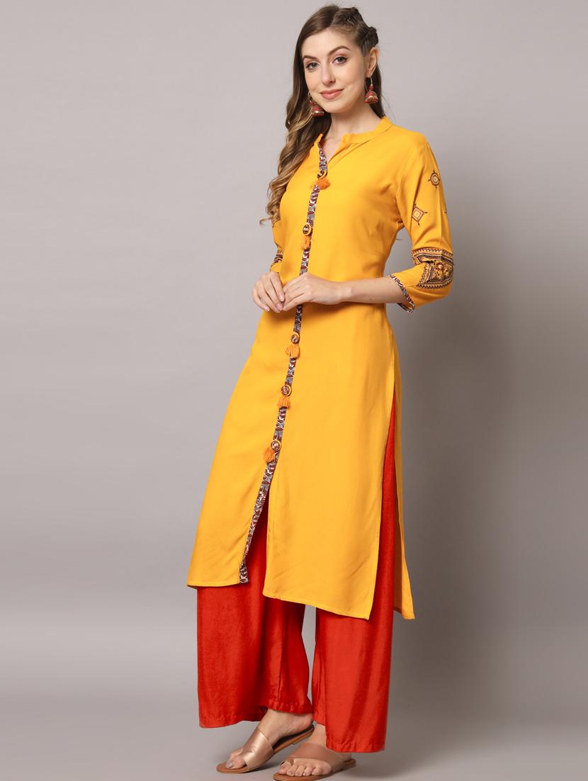women's straight kurta - 19471463 - Standard Image - 1