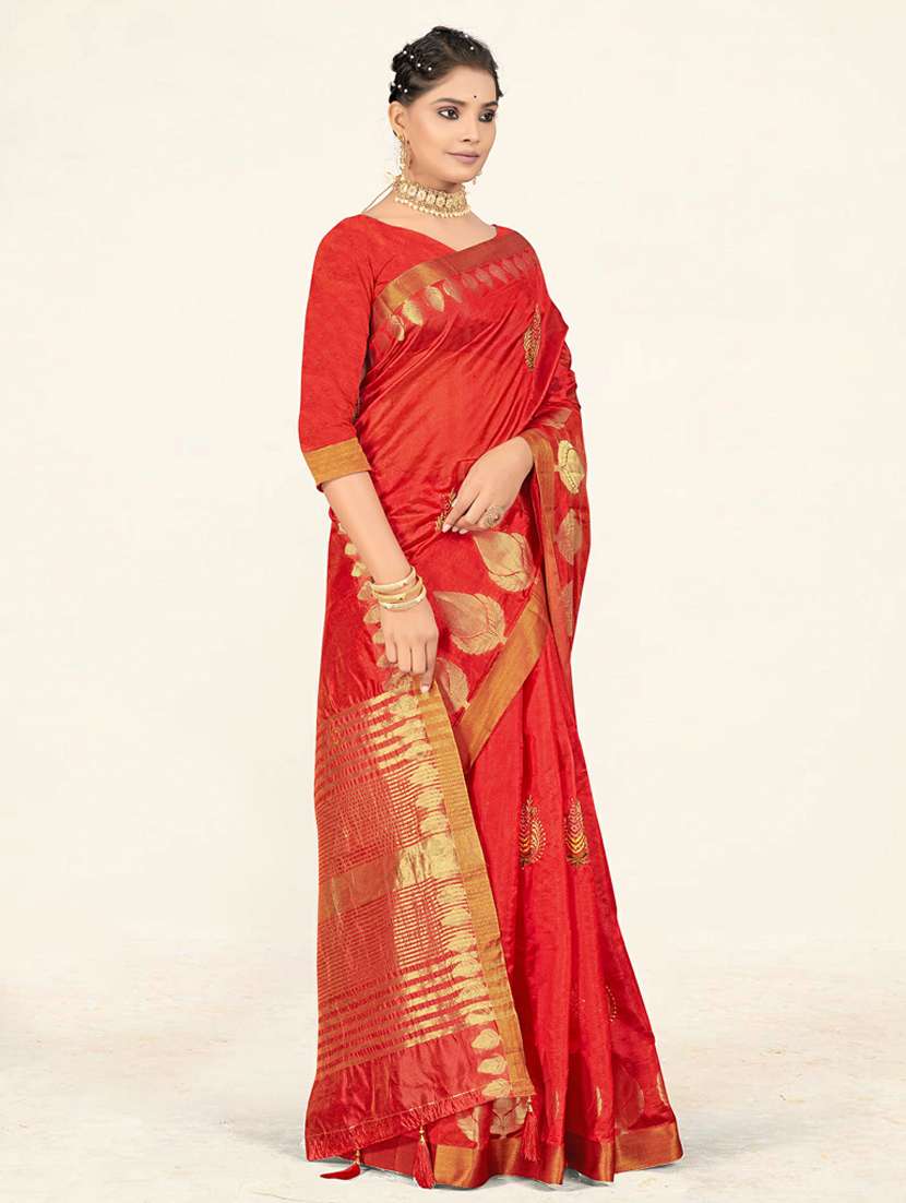 embellished woven saree - 19471848 -  Standard Image - 1