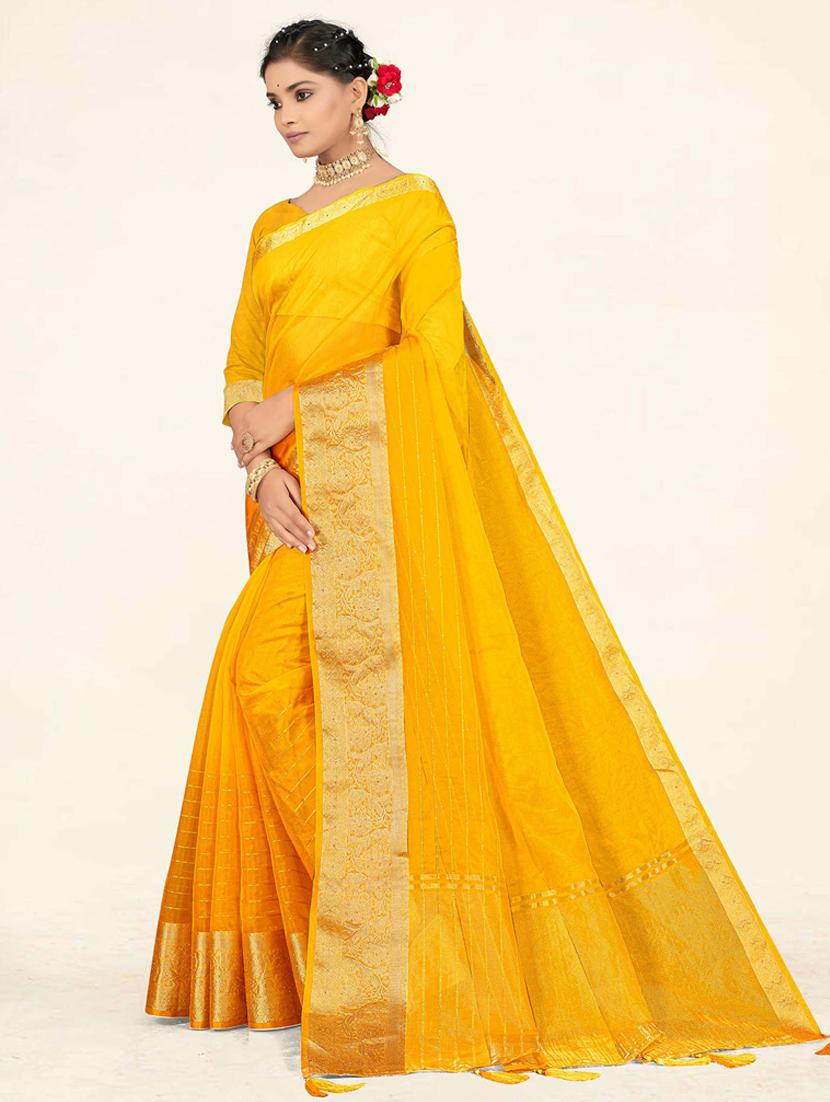 women's bordered royal blue colored saree - 19471860 - Standard Image - 1