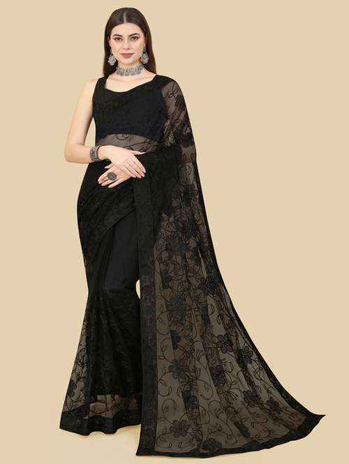 women's embroidered saree with blouse - 19471932 -  Standard Image - 0