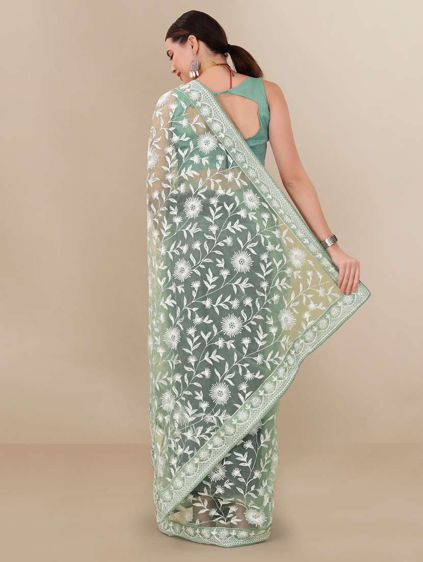 women's embroidered saree - 19471935 - Standard Image - 1