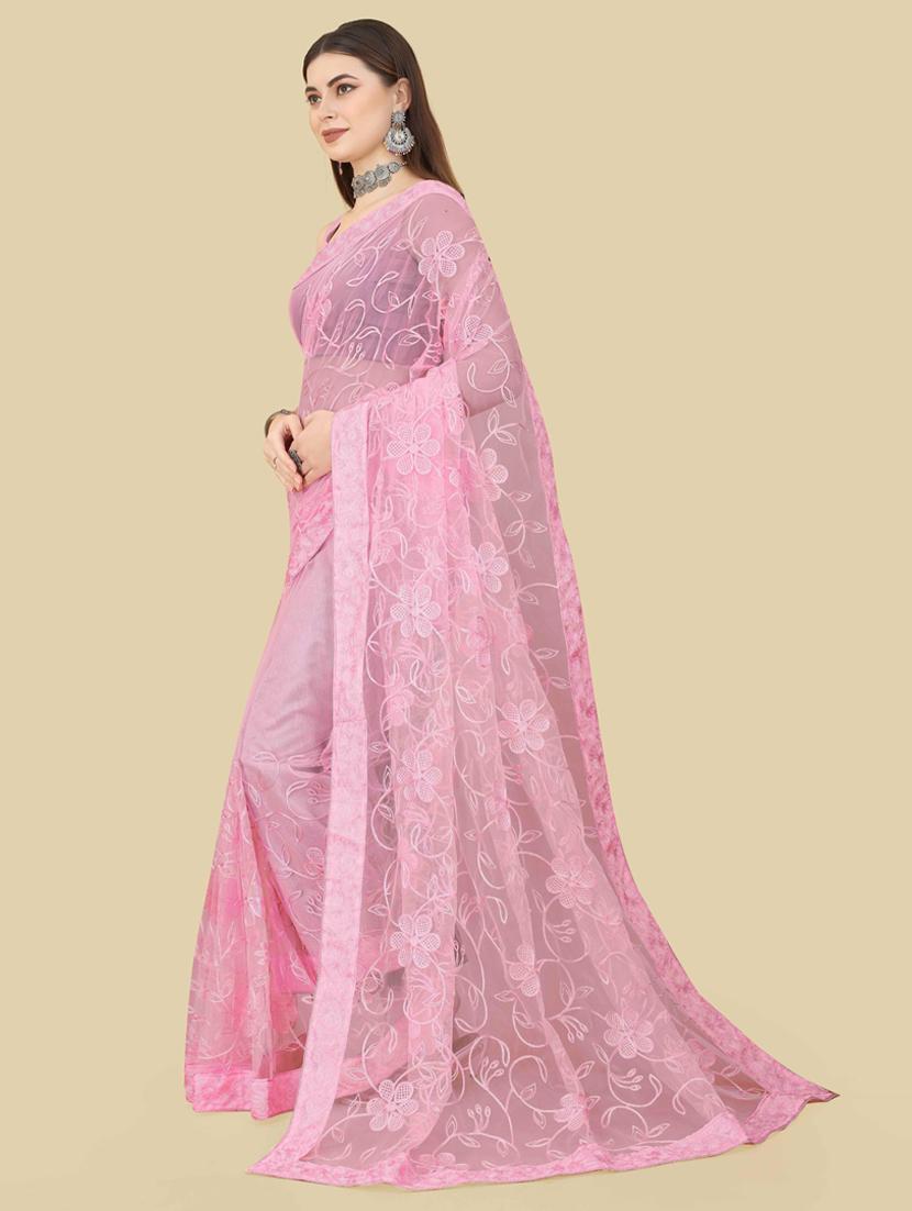 women's embroidered saree with blouse - 19471941 -  Standard Image - 1