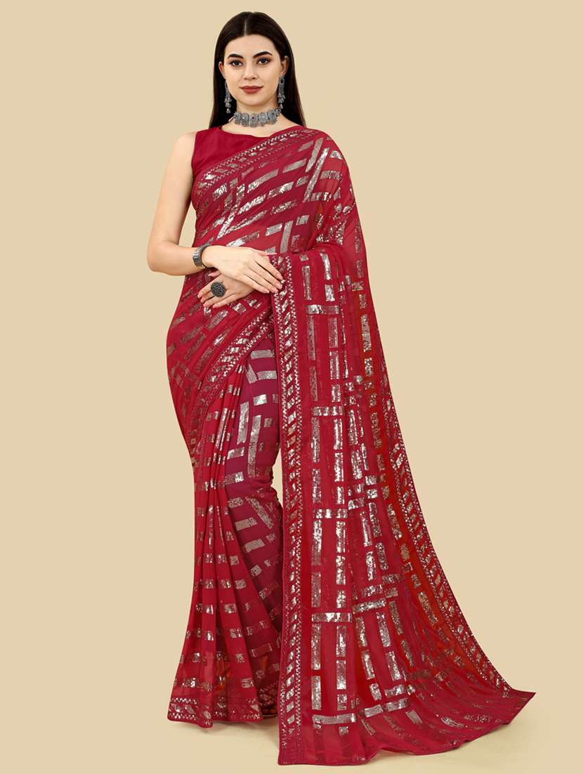 women's embellished saree with blouse - 19471955 - Zoom Image - 0