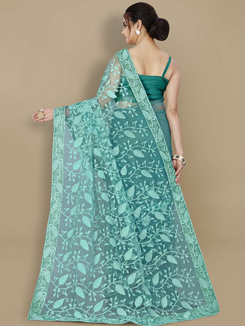 women's embroidered saree with blouse - 19471976 -  Standard Image - 1