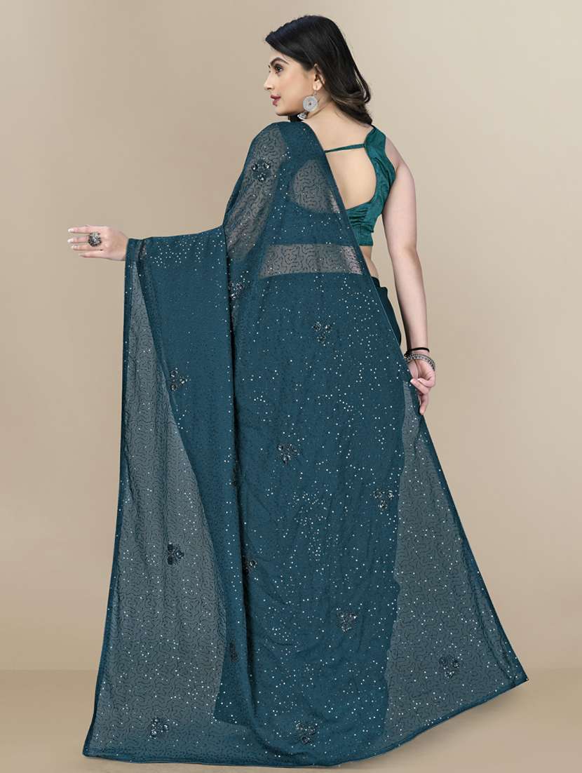 women's embellished saree with blouse - 19472015 -  Standard Image - 1