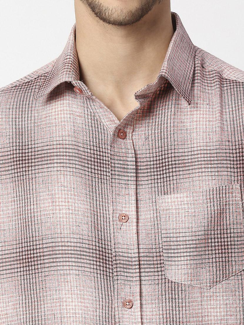 mens checks casual shirt - 19472775 - Standard Image - 4