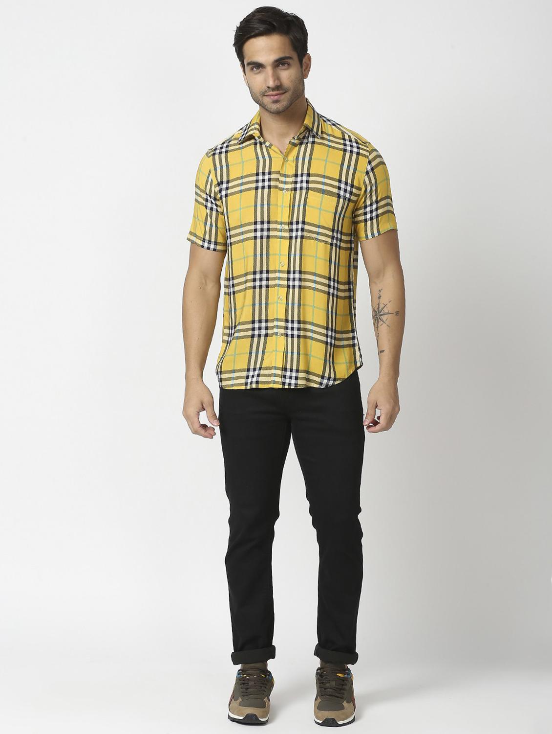 mens checks casual shirt - 19472793 -  Standard Image - 4