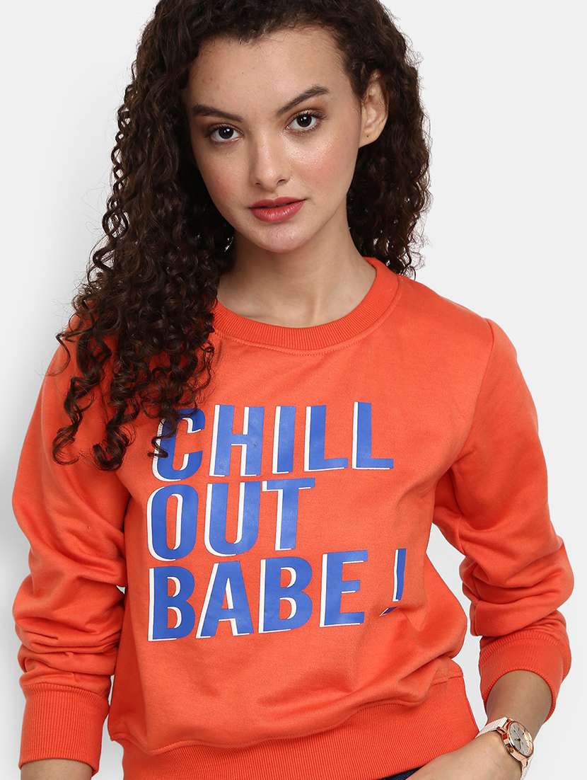 women's front print sweatshirt - 19472943 - Standard Image - 4