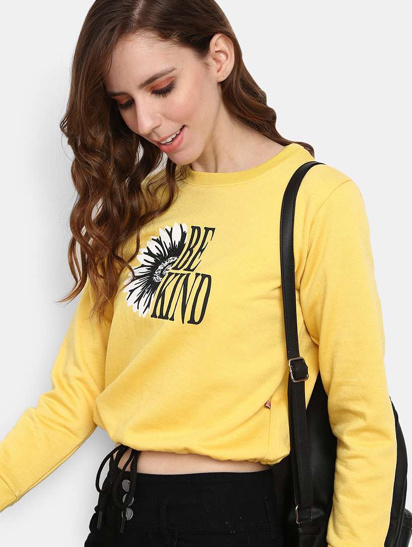 women's chest print sweatshirt - 19472952 -  Standard Image - 1