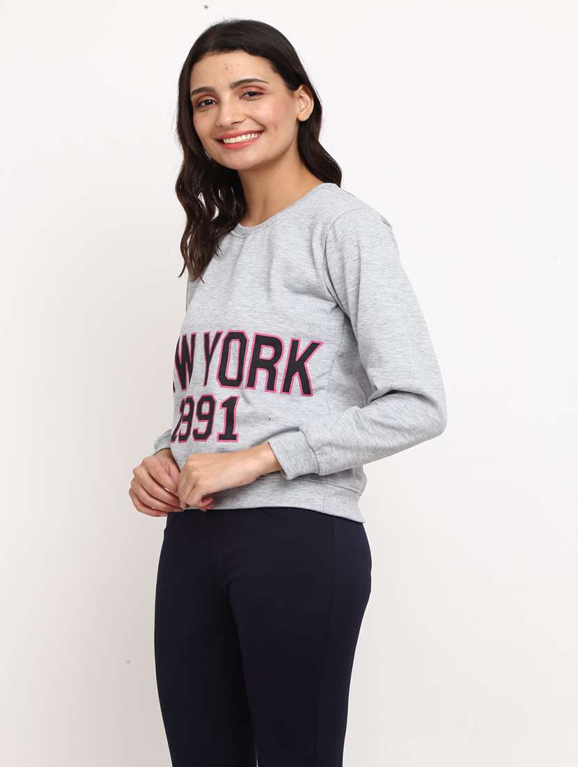 women's front print sweatshirt - 19472967 -  Standard Image - 1