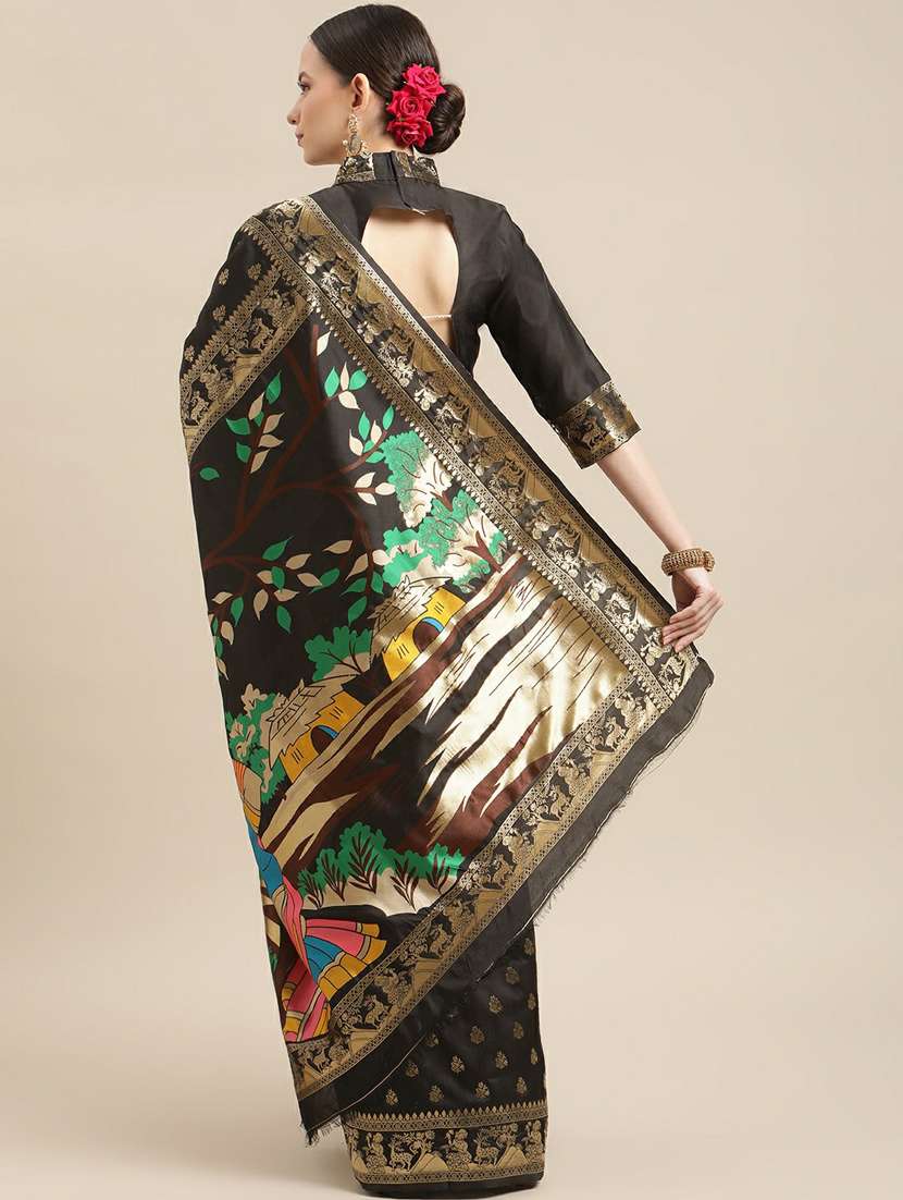 women's banarasi saree with blouse - 19473283 -  Standard Image - 1