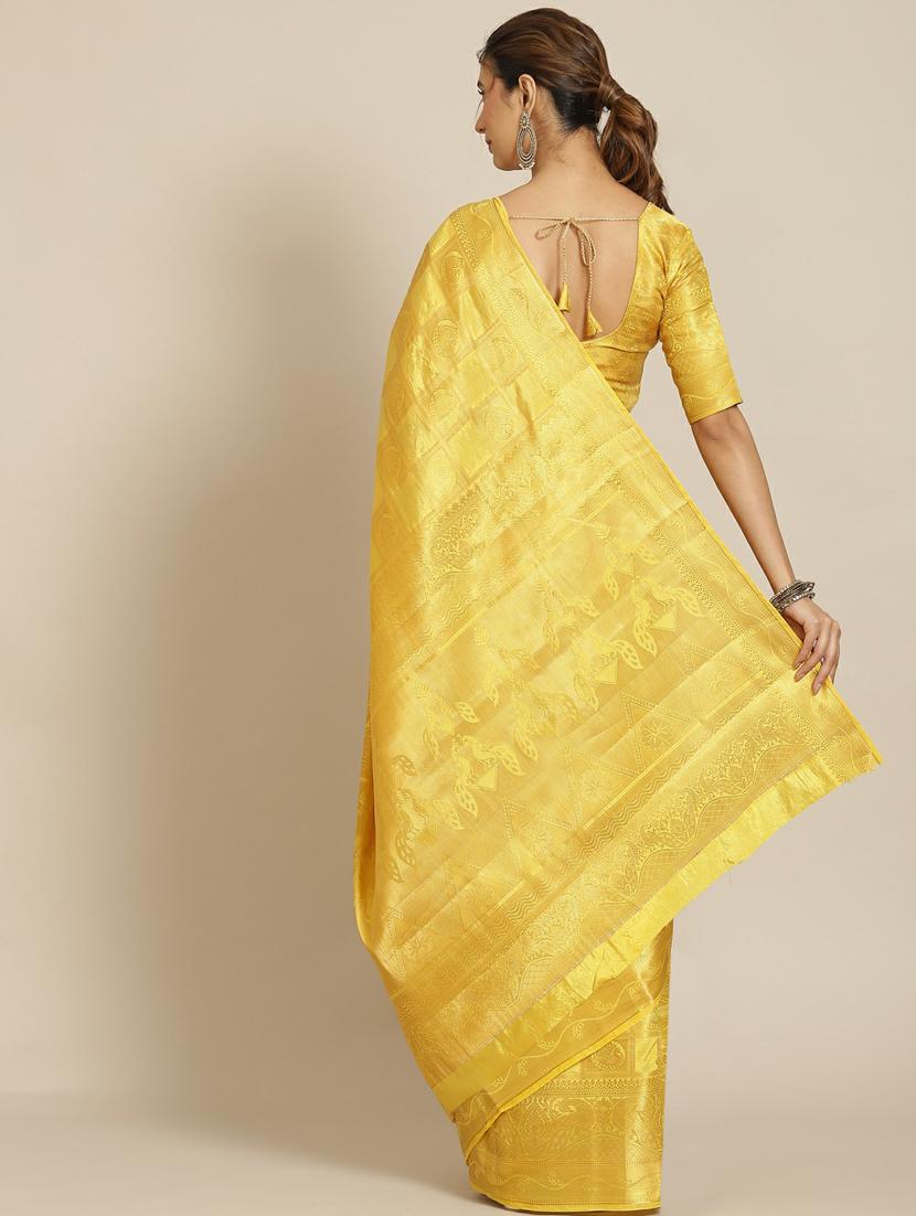 women's banarasi saree with blouse - 19473440 - Standard Image - 1