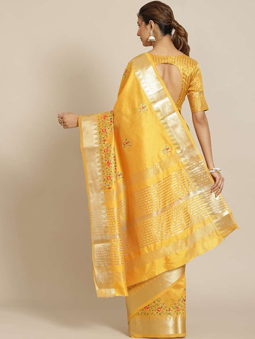 women's embroidered saree with blouse - 19473444 -  Standard Image - 1