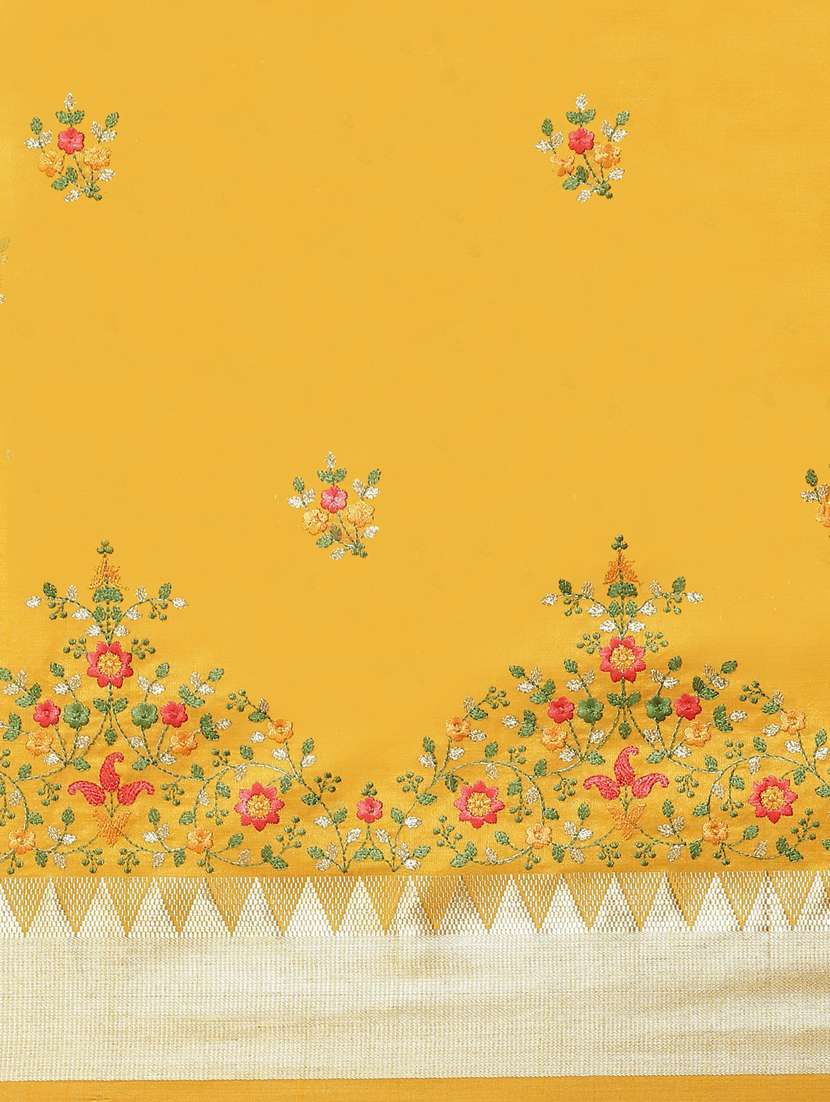 women's embroidered saree with blouse - 19473444 -  Standard Image - 4