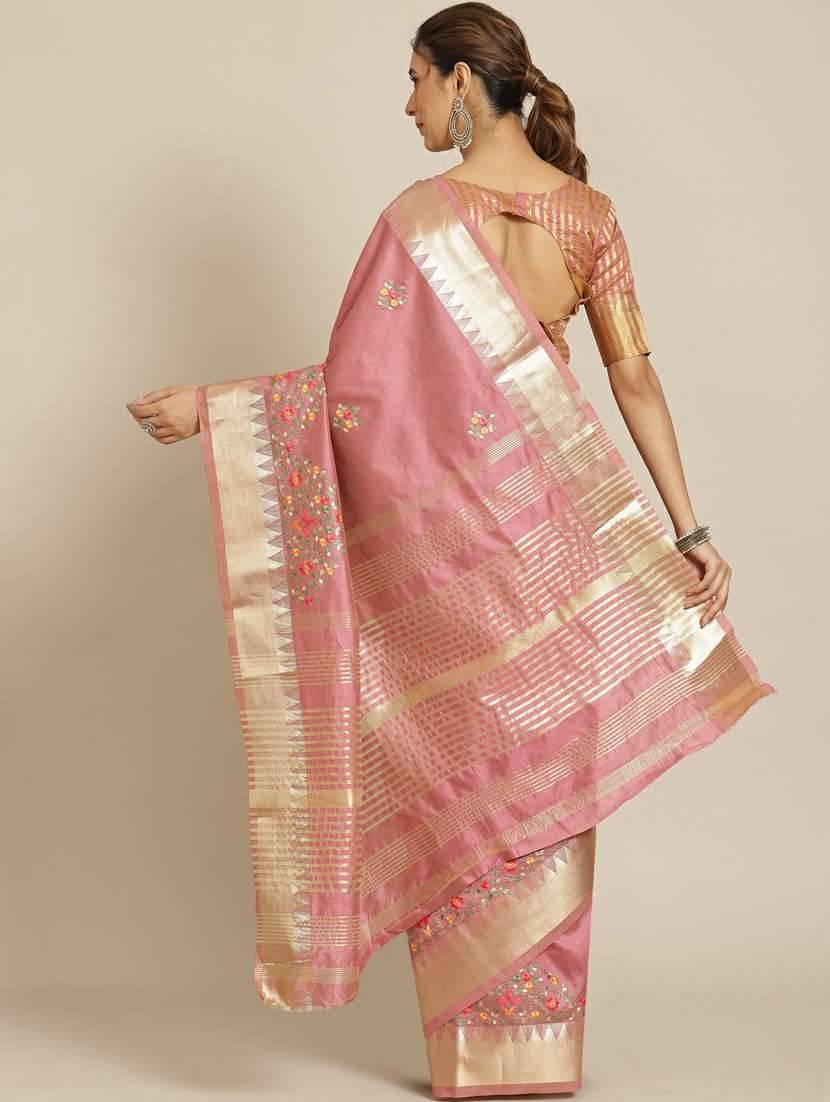 women self design assam silk saree with blouse - 19473447 -  Standard Image - 1