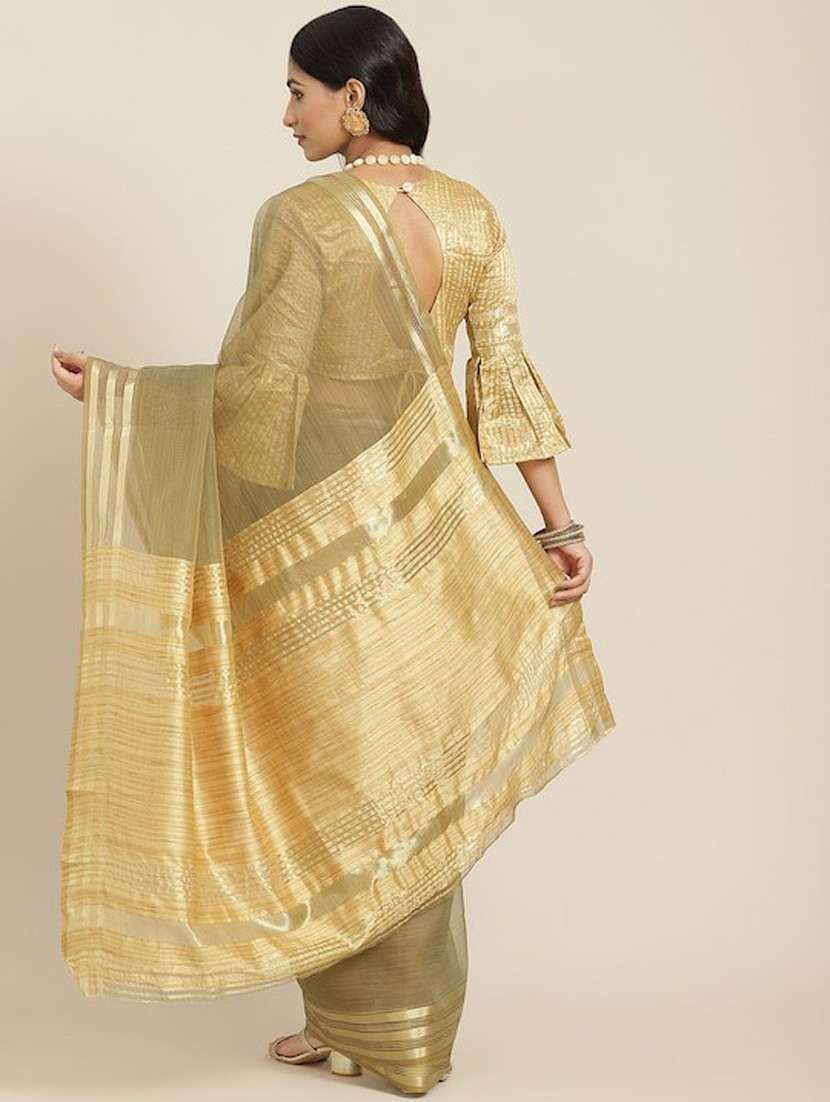 women's bordered royal blue colored saree with blouse - 19473448 -  Standard Image - 1