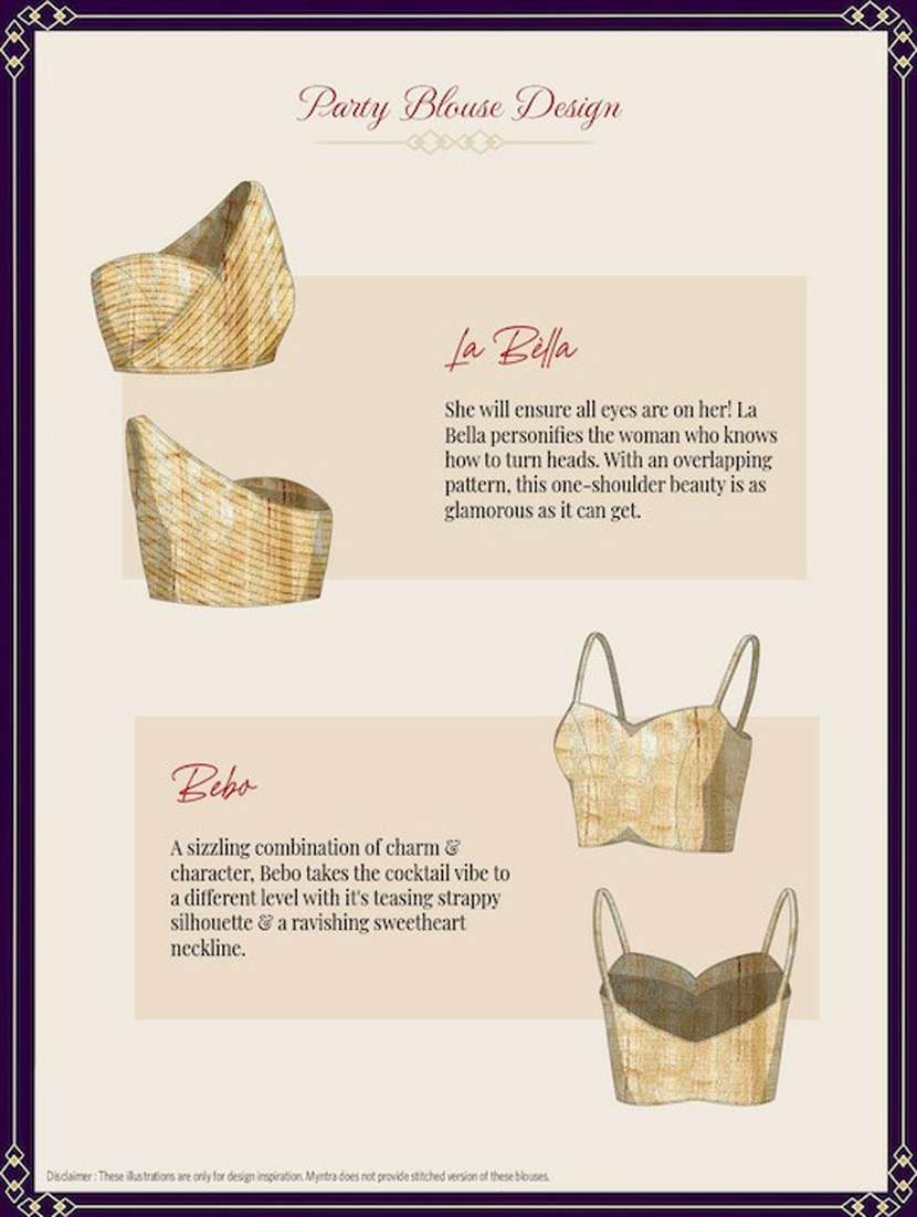 women's bordered royal blue colored saree with blouse - 19473448 -  Standard Image - 4