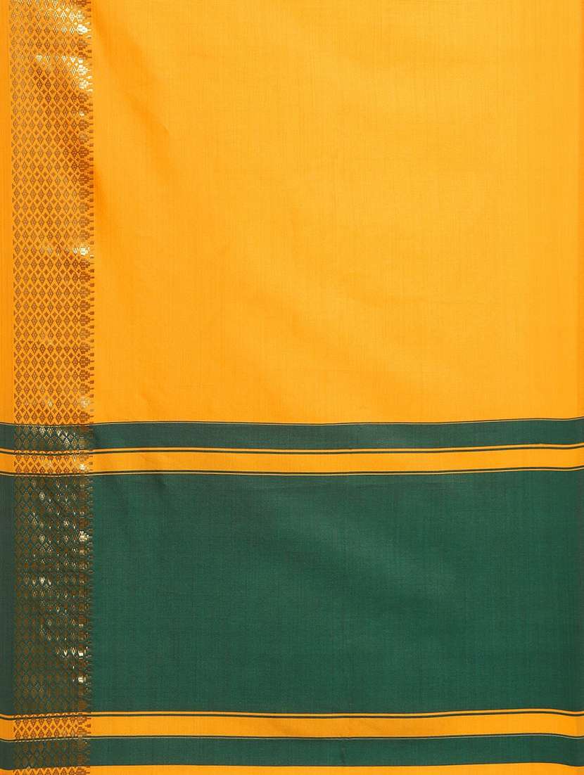 women's self design orange colored saree with blouse - 19473500 -  Standard Image - 4