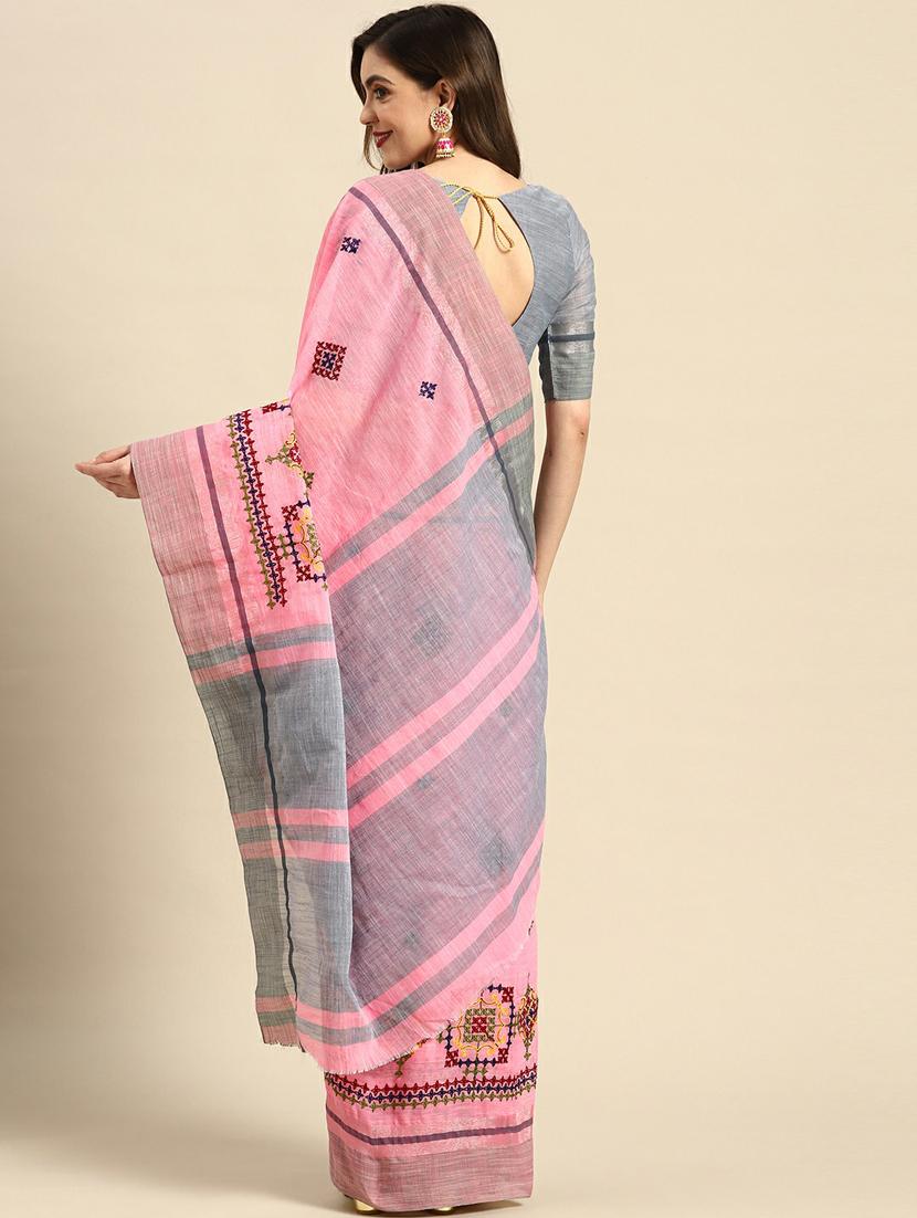 women's embroidered saree - 19473593 - Standard Image - 1
