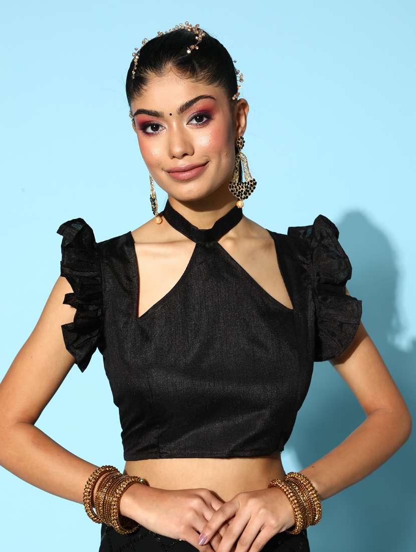 women's embroidered saree with blouse - 19473601 -  Standard Image - 4