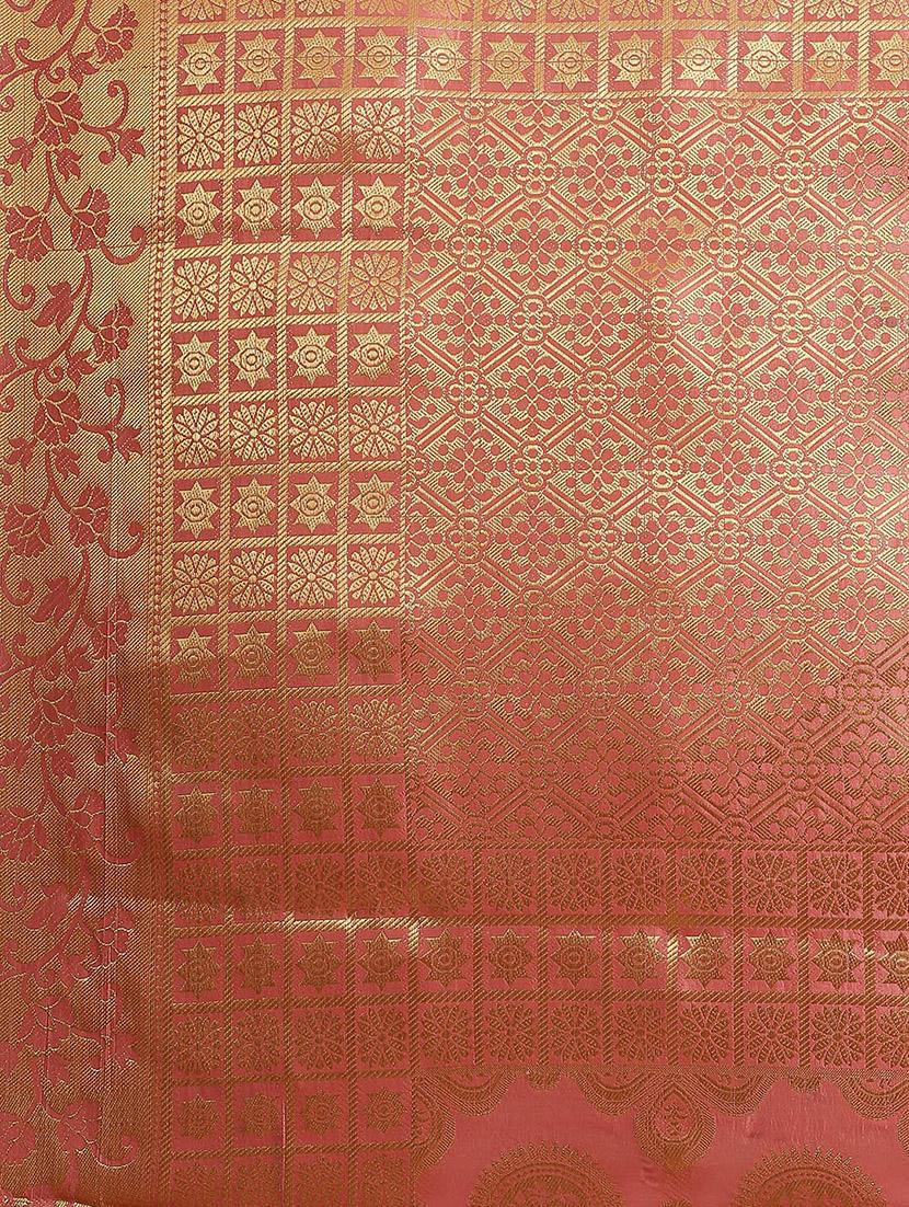 self design woven saree with blouse - 19473656 - Standard Image - 4
