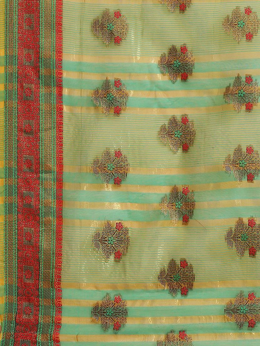 women's self design grey colored saree with blouse - 19473672 - Standard Image - 4