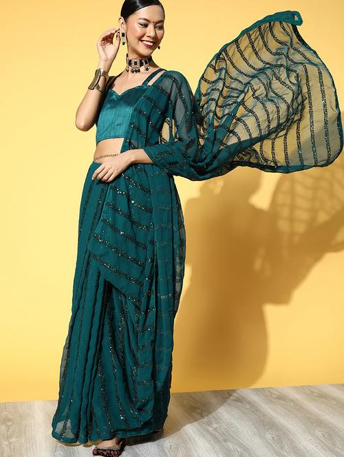 women's embellished saree with blouse - 19473705 -  Standard Image - 0