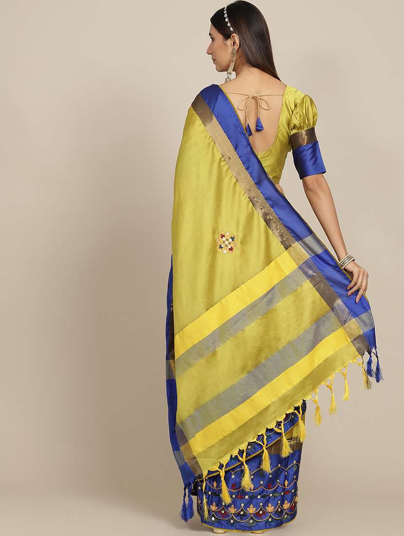 women's embroidered saree with blouse - 19473717 -  Standard Image - 1