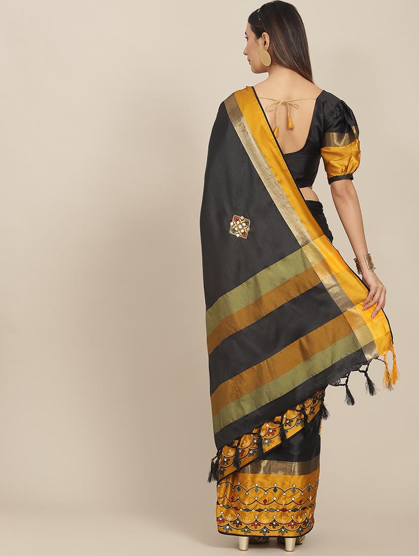 women's embroidered saree with blouse - 19473720 -  Standard Image - 1