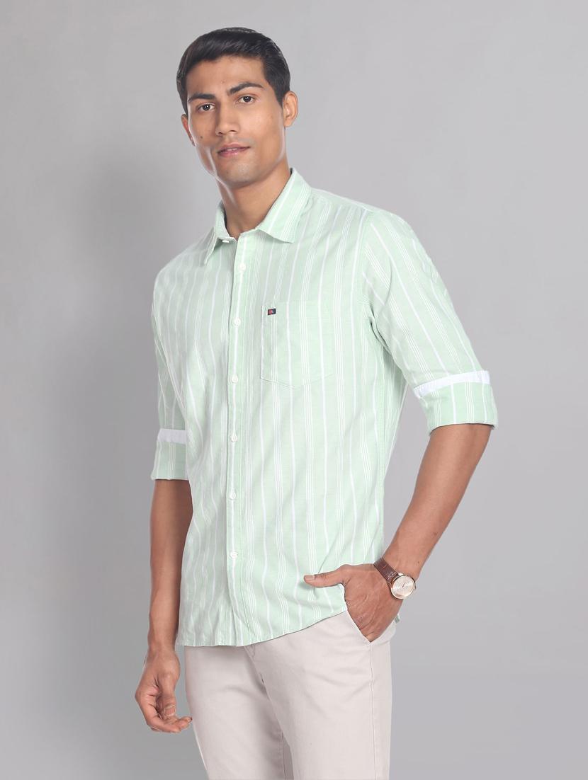 mens stripes casual shirt - 19474571 - Standard Image - 1