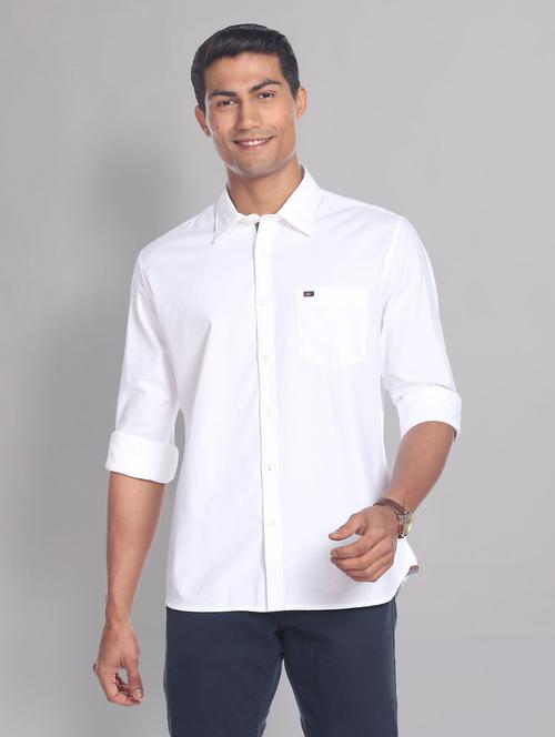 mens solid casual shirt - 19474582 - Standard Image - 0