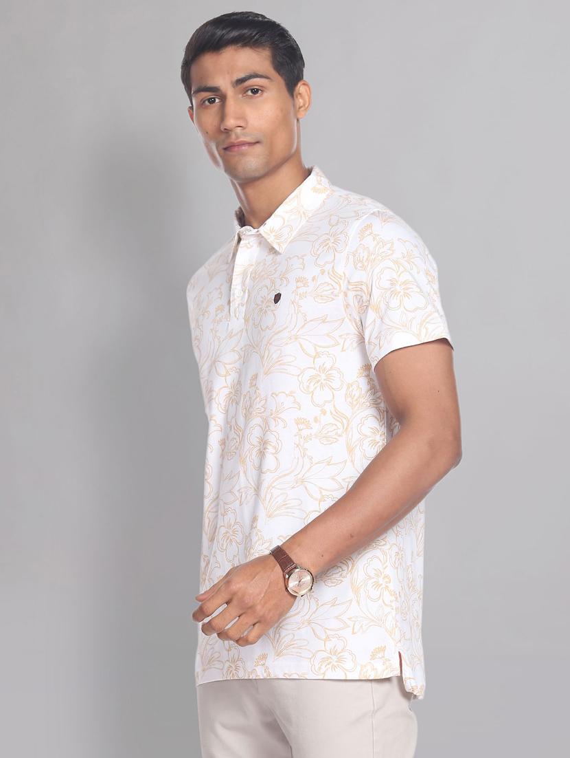 printed cotton blend t-shirt - 19474952 - Standard Image - 1