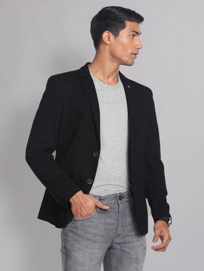 solids terry rayon formal blazer - 19475034 - Standard Image - 1