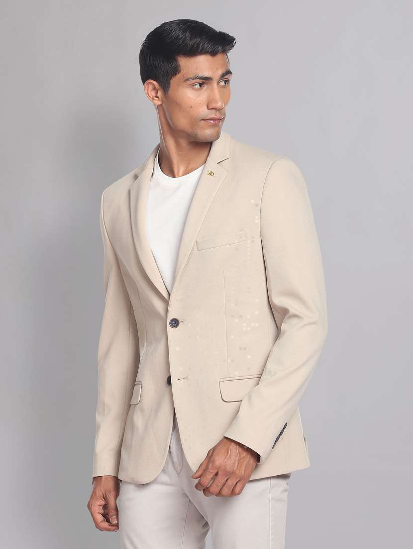 solids terry rayon formal blazer - 19475038 - Standard Image - 1