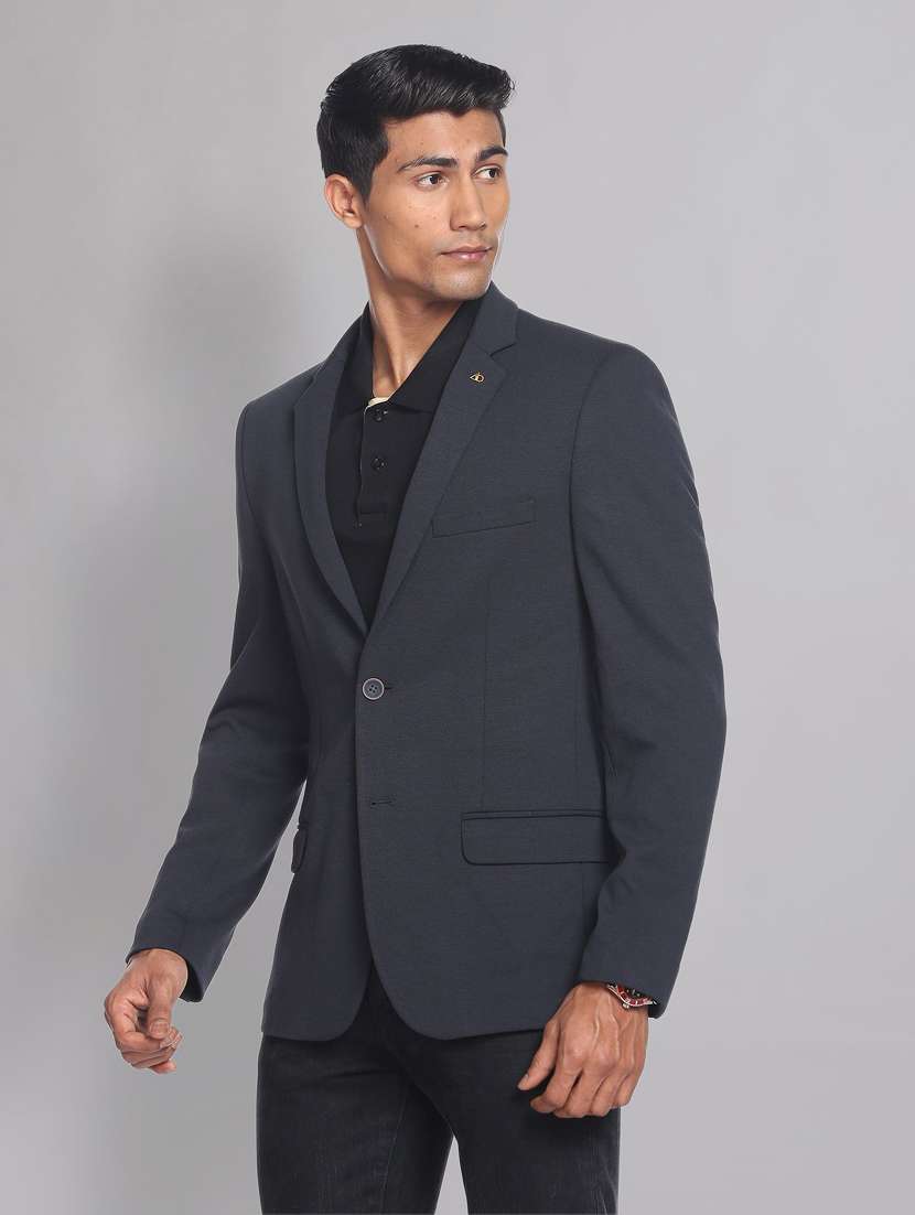 solids terry rayon formal blazer - 19475039 -  Standard Image - 1