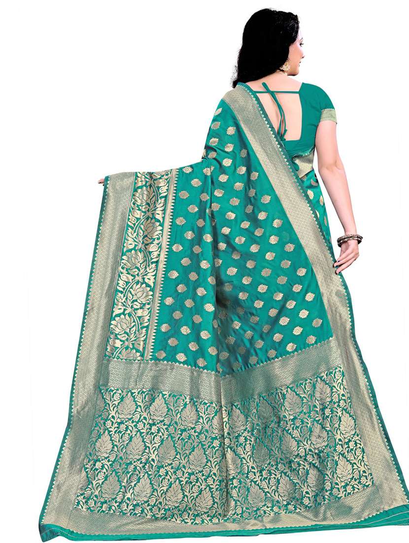 women's banarasi saree with blouse - 19475736 -  Standard Image - 1