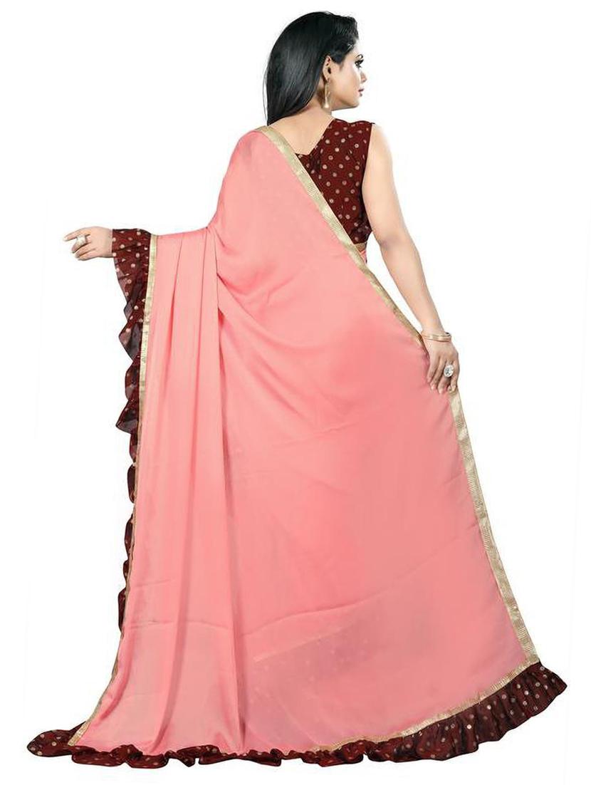 women's bordered royal blue colored saree - 19476120 - Standard Image - 1