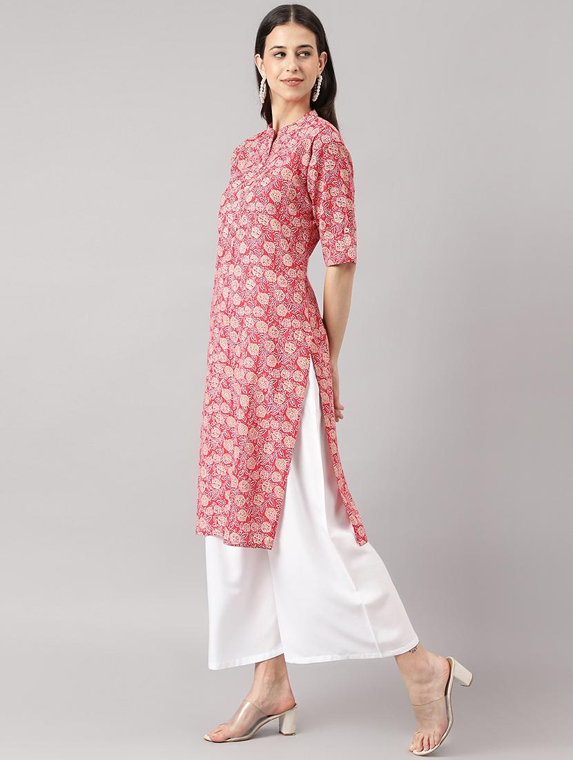 women's straight kurta - 19476196 -  Standard Image - 1