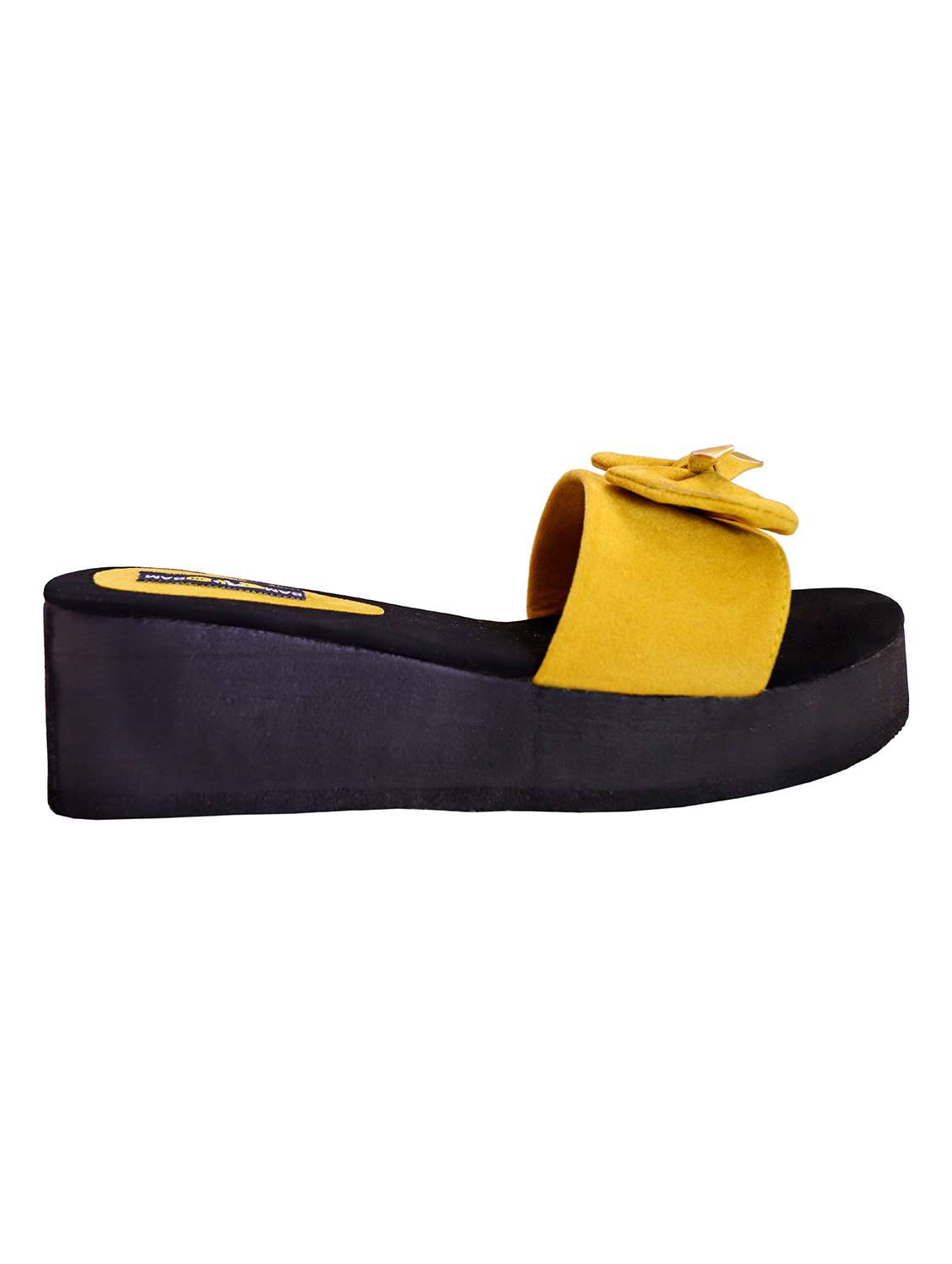 yellow slip on wedge - 19480460 - Standard Image - 1