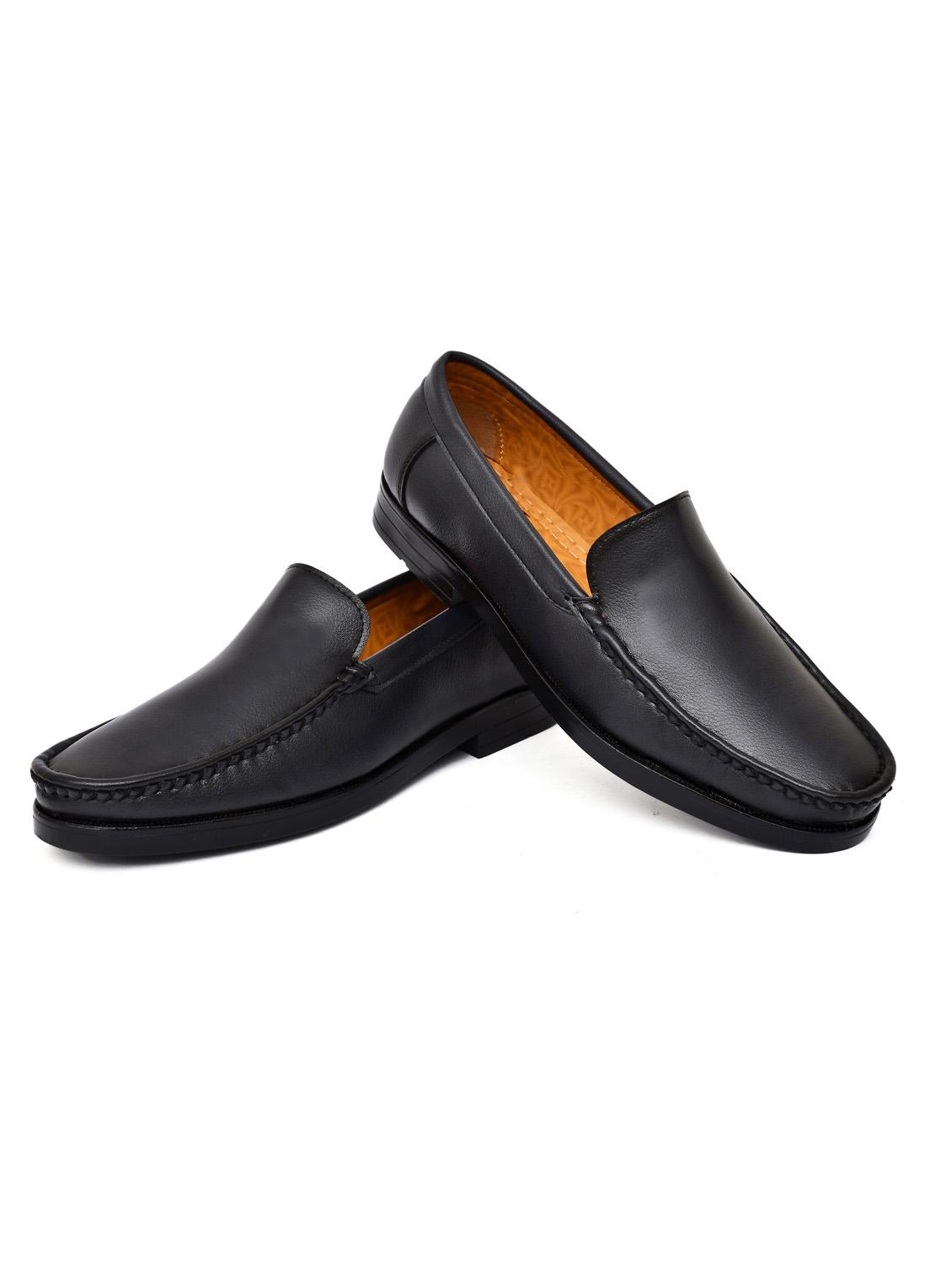 blue synthetic slip on loafers - 19481068 -  Standard Image - 1
